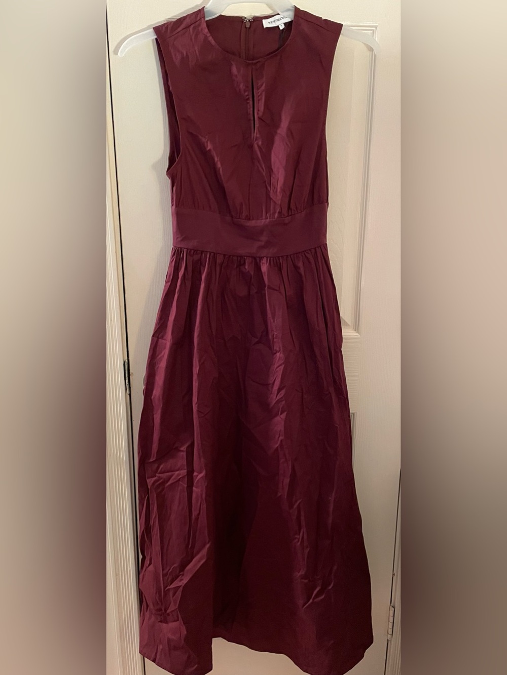 WeWoreWhat Sleeveless Wine Midi Dress Small NWT